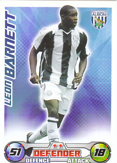 Leon Barnett West Bromwich Albion 2008/09 Topps Match Attax #310